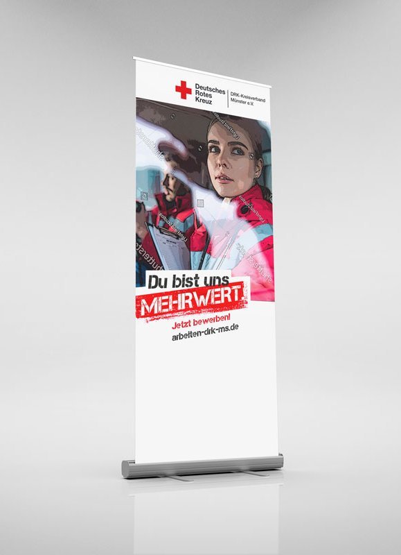 Referenz DRK Kreisverband Münster Arbeitgebermarke Rollup